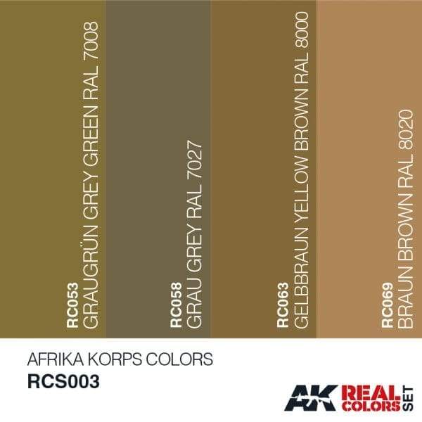 AK Interactive Real Colours Afrika KorpsColours Set