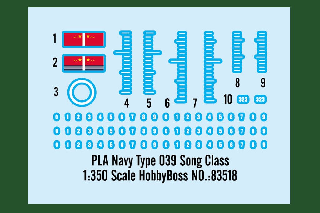 Hobbyboss 1:350 Pla Navy Type 039 Song Class *K