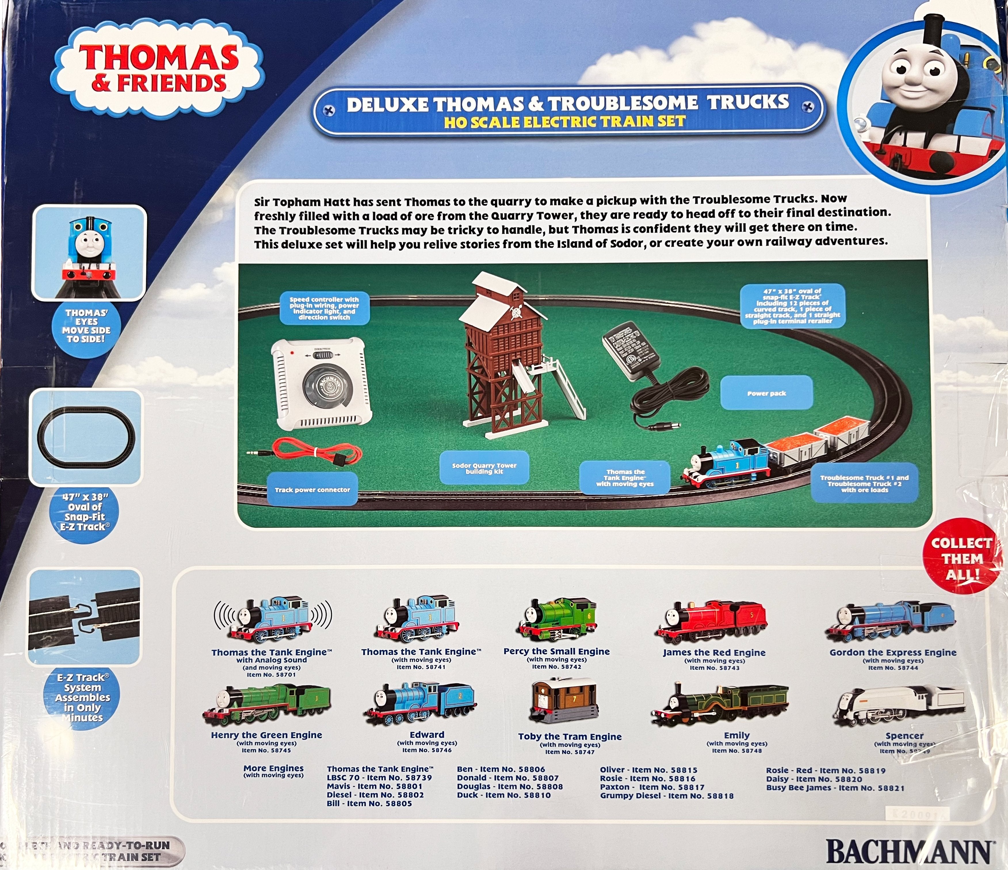 Bachmann Set Thomas Christmas Delivery,with Moving Eyes