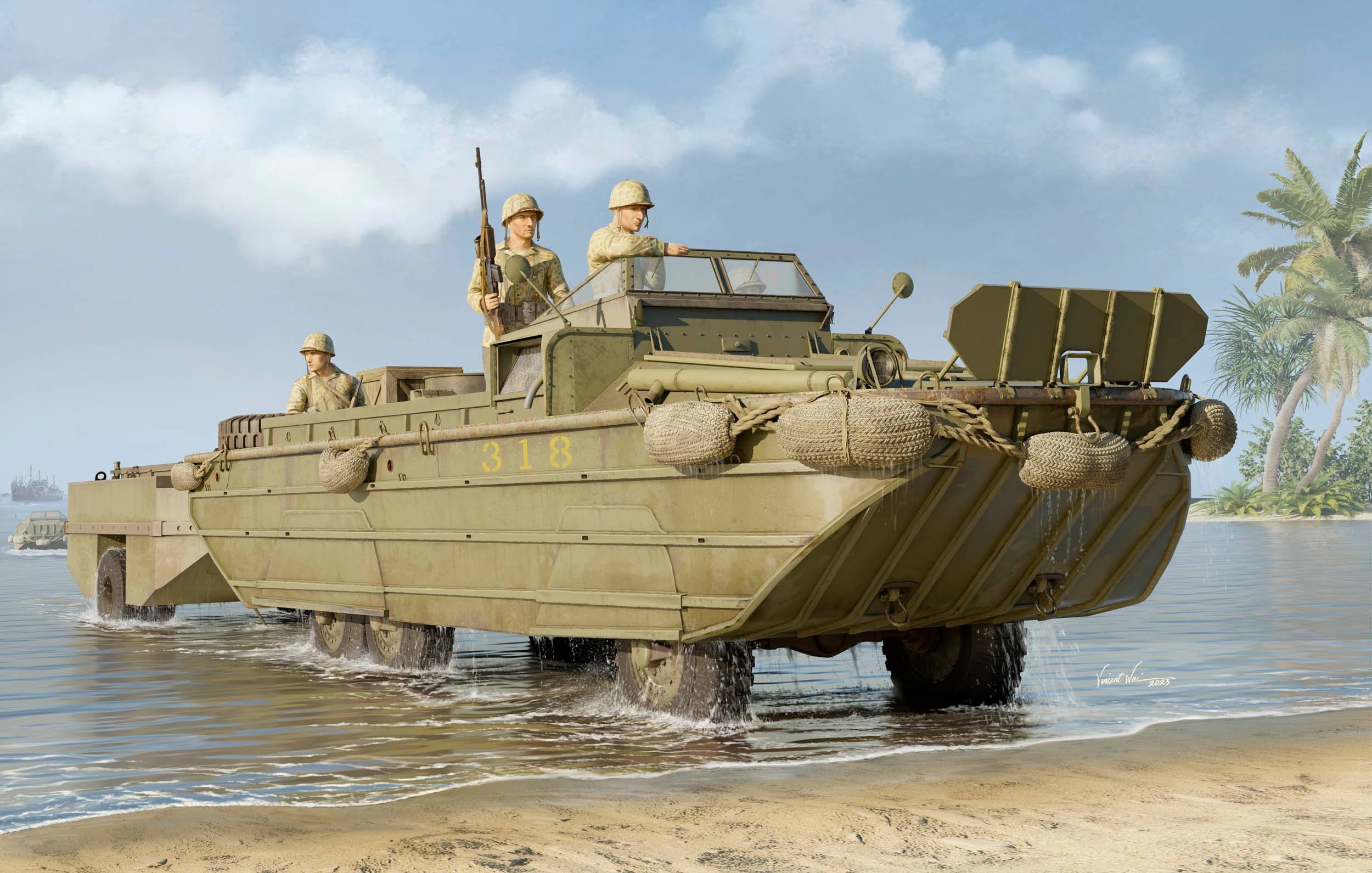 I Love Kit 1:35 GMC DUKW-353 with WTCT-6-Trailer