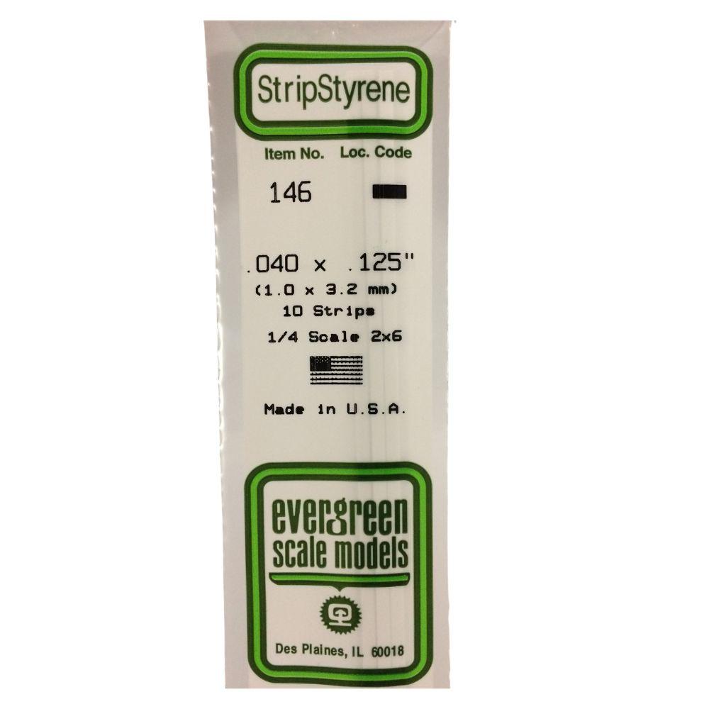 Evergreen Styrene Strips .040 X .125 In-10