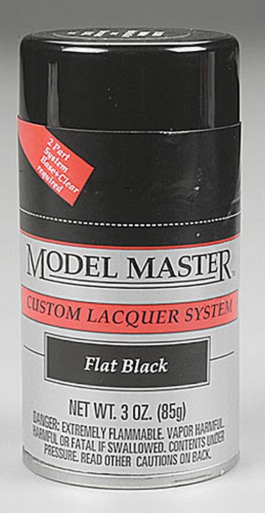 Model Master Spray Flat Black 85G