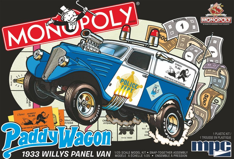 MPC 1:25 1933 Willys Panel Paddy Wagon (Monopoly )