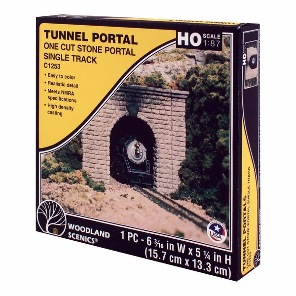 Woodland Scenics Ho Tunnel Port Cut StnSgl 1Ea