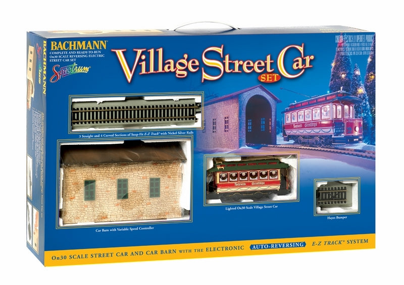 Bachmann Spectrum Christmas Village St.Car Set RTR. On30 Scale