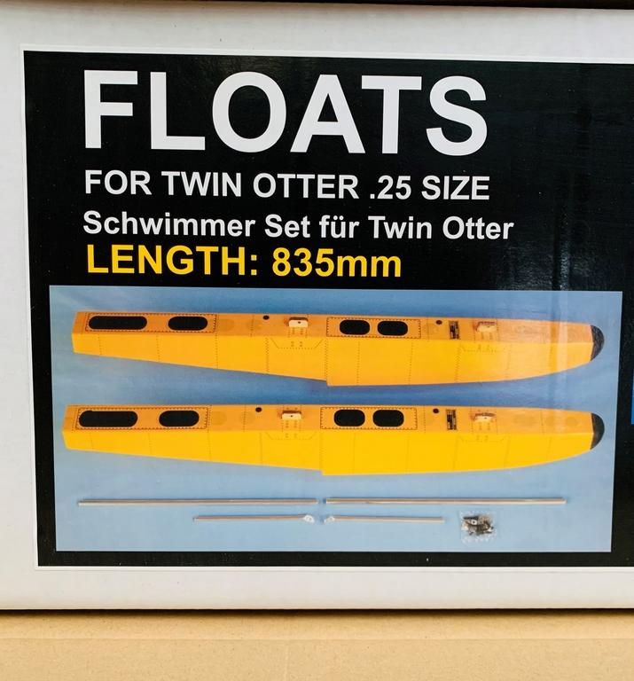 VQ Models Floats Twin Otter, Yellow 820mm