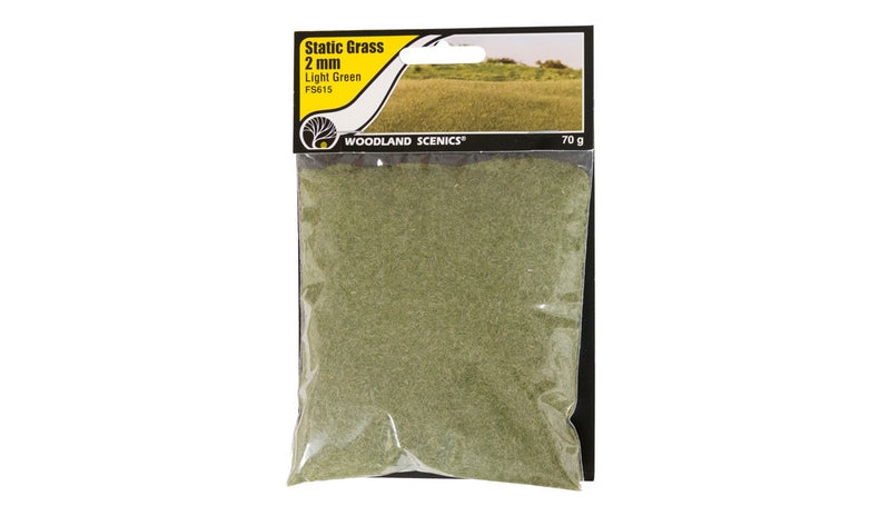 Woodland Scenics 2mm Static Grass LightGreen