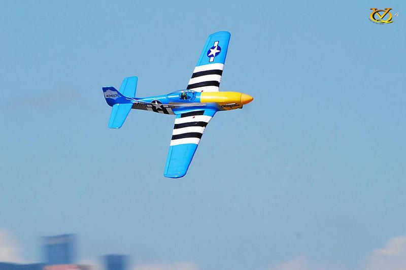 VQ Models P51D Mustang Obsession 46-62/EP U.S. D Day/Blue, 1580mm WS