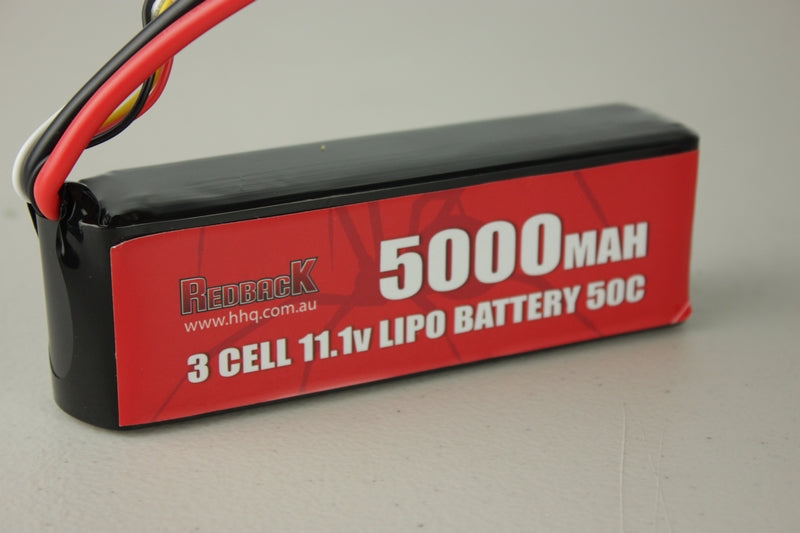 Redback Battery 11.1V Lipo 5000Mah 50CSoft