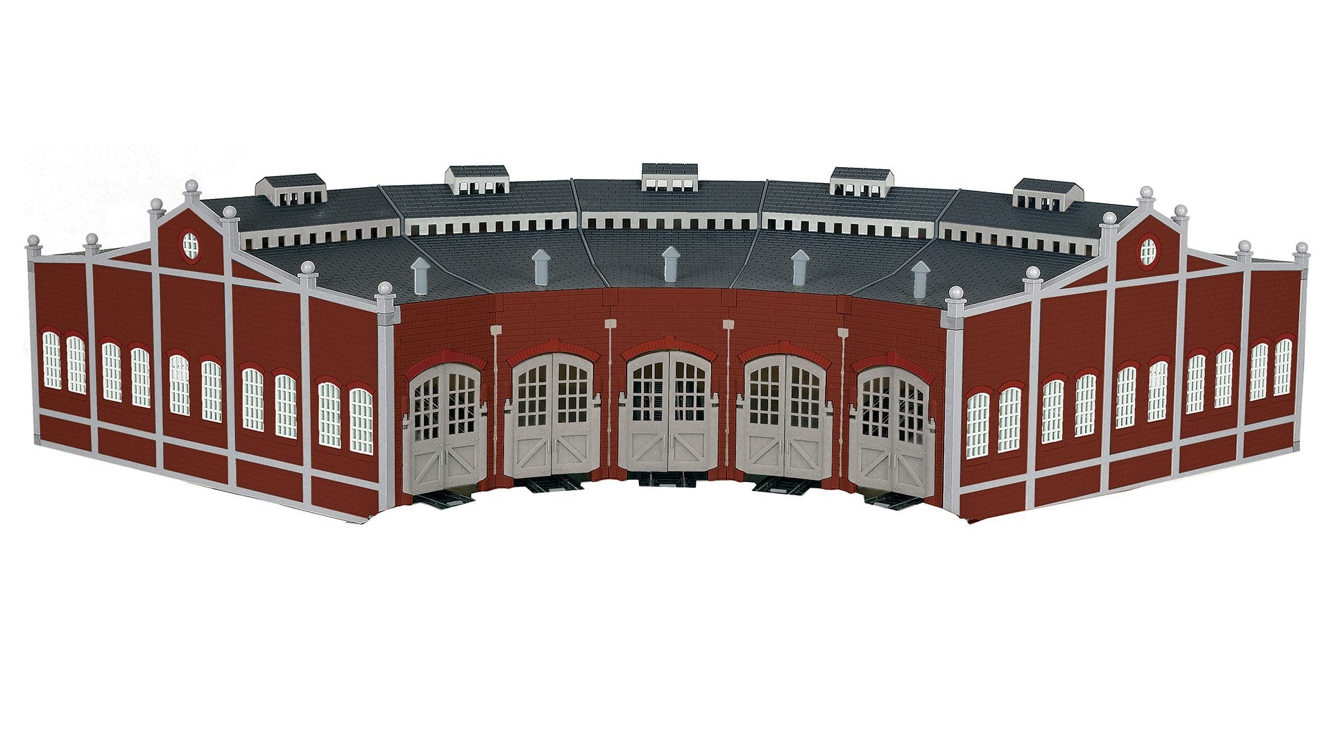 Bachmann Five-Bay Roundhouse With NickelSilver E-Z Track, HO Scale