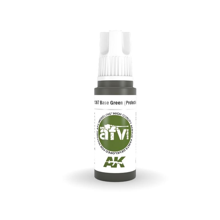 AK Interactive Acrylic Base Green (Protective)