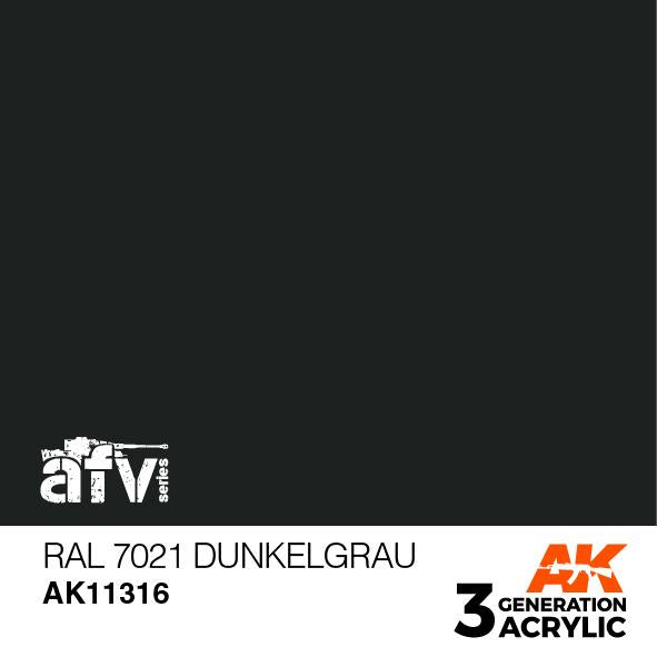 AK Interactive Acrylic RAL 7021 Dunkelgrau
