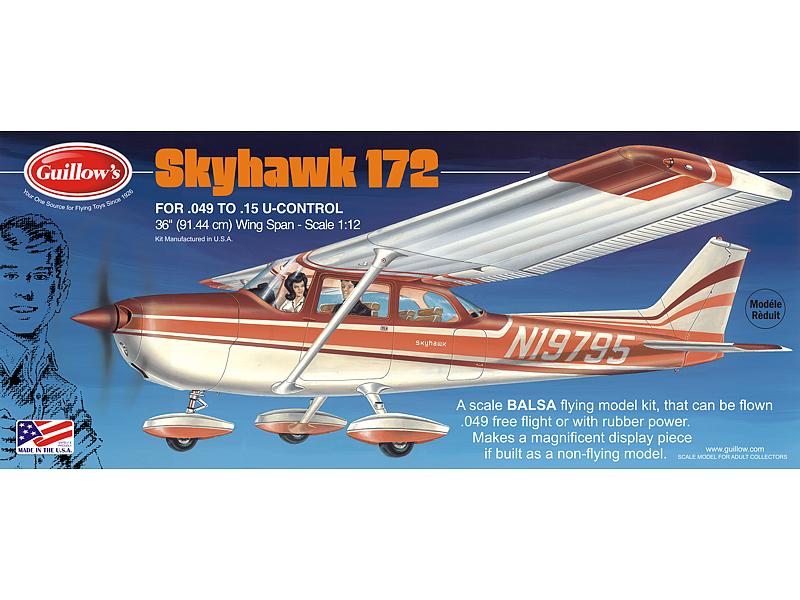 Guillows Cessna Skyhawk 172 Detailed Balsa Model Kit 914mm WS