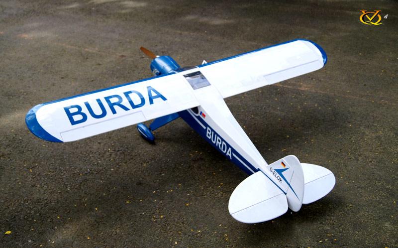 VQ Models Super Cub 46/62 4C/EP 'Burda'Vers. 1620mm WS, 5Ch RC