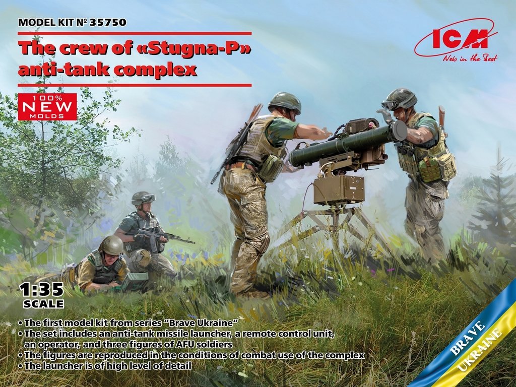 ICM 1:35 The crew of Stugna-P anti-tank