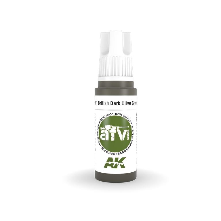 AK Interactive Acrylic British Dark Olive Green Pfi