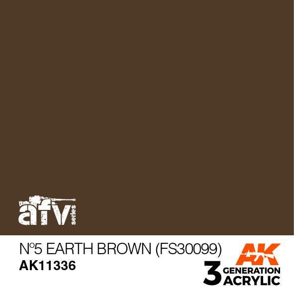 AK Interactive Acrylic Nº5 Earth Brown (FS30099)