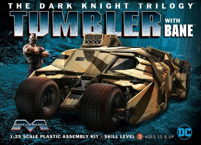 Moebius 1:25 Dark Knight Armored Tumblerw/Bane *K