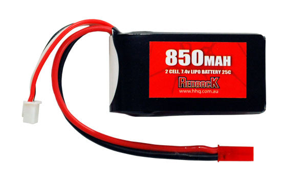 Redback Battery 7.4V Lipo 850Mah 25CFlight