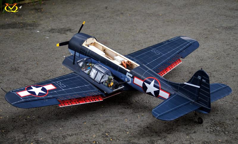 VQ Models SBD-5 Dauntless w/Flaps 46-62/EP, 1540mm WS, 8Ch RC