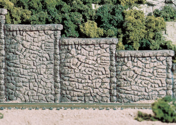 Woodland Scenics Ho Retain Wall Randm Stone 3Ea