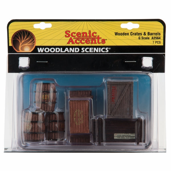 Woodland Scenics G Wooden Crates & Barrels *
