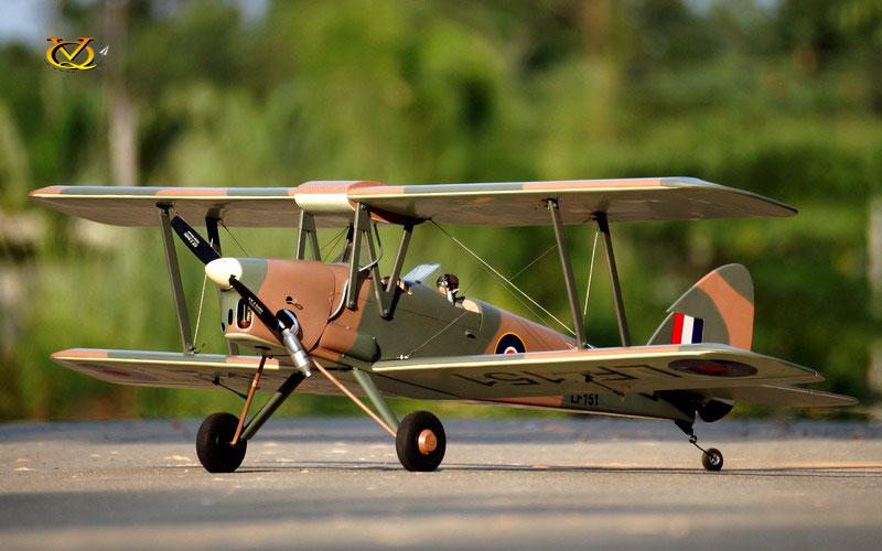 VQ Models Tiger Moth 46-82 /EP Camo Vers. 1400mm WS, 6Ch RC