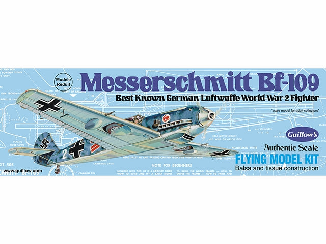 Guillows Messerschmitt BF-109 Laser CutModel Kit, 419mm WS