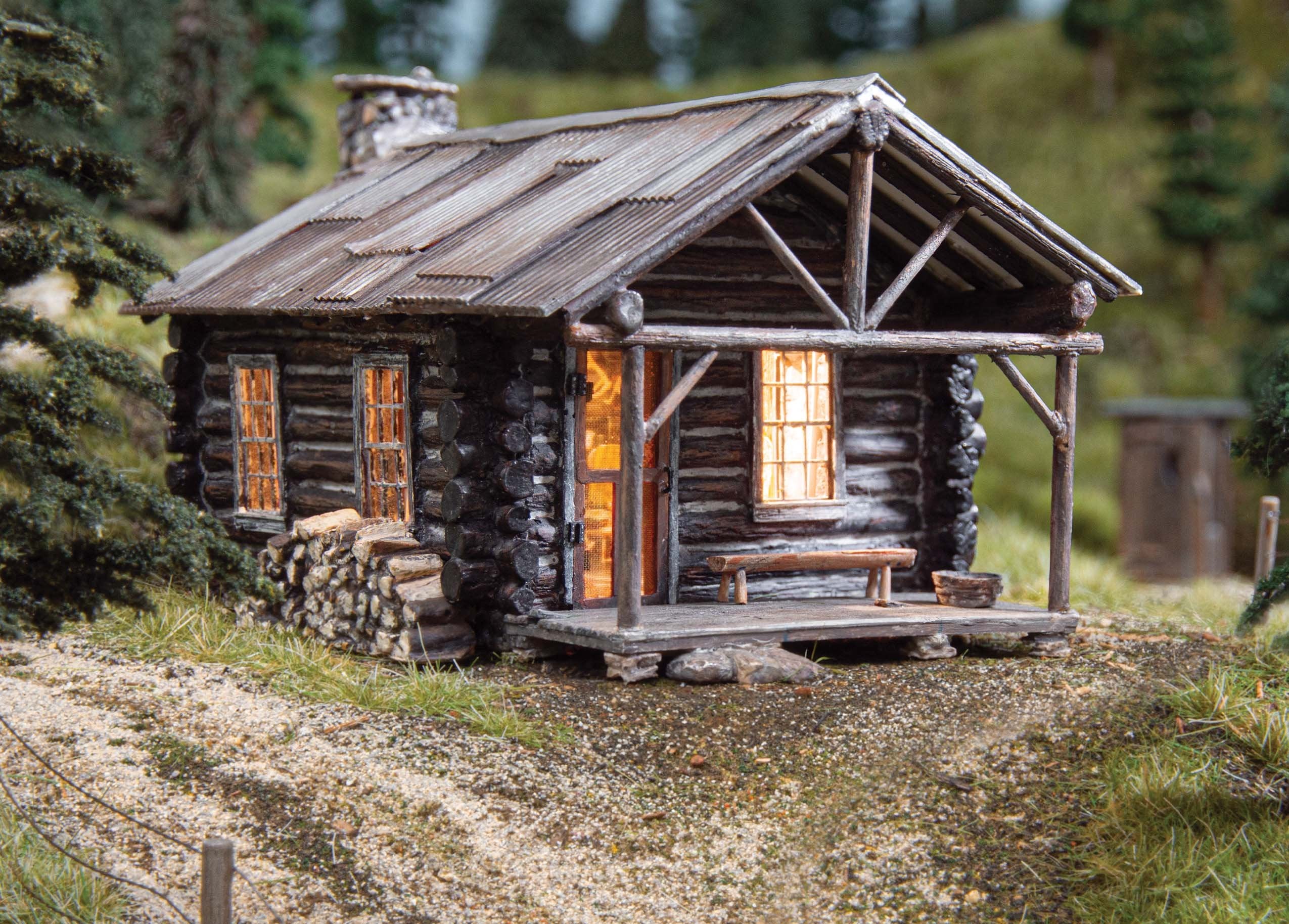 Woodland Scenics HO-Scale Cozy Cabin