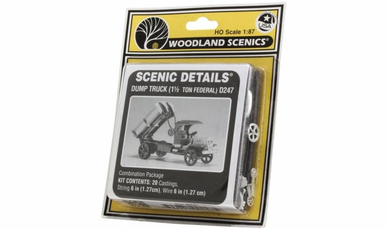 Woodland Scenics Dump Truck(1.5 Ton Federal) Sd, HO Scale