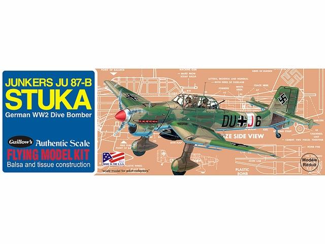 Guillows Junker JU-87B Stuka Laser Cut Model Kit, 419mm WS, 1:30 Scale