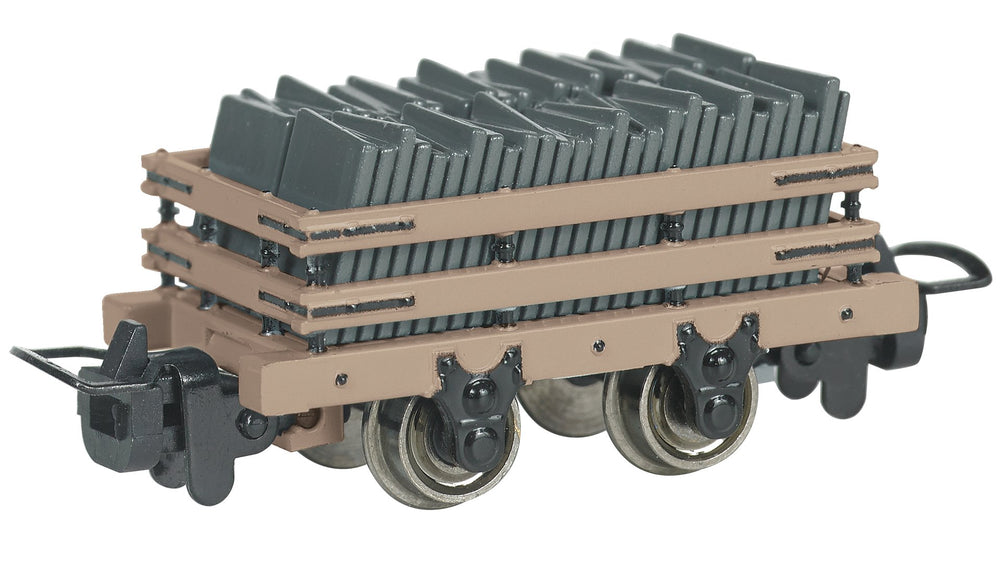 Bachmann Narrow Gauge Slate Wagon w/ Load - Tan