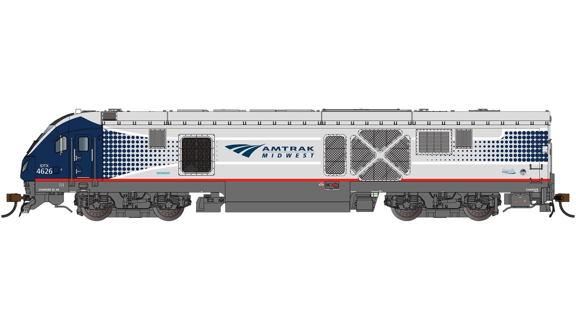 Bachmann Amtrak Midwest? #4626 w/Streamlined Nose