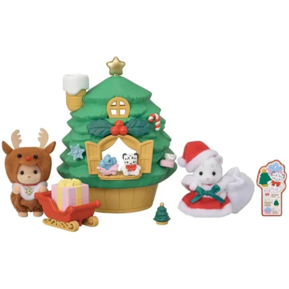 Sylvanian Families Baby Santa's Christmas Tree House