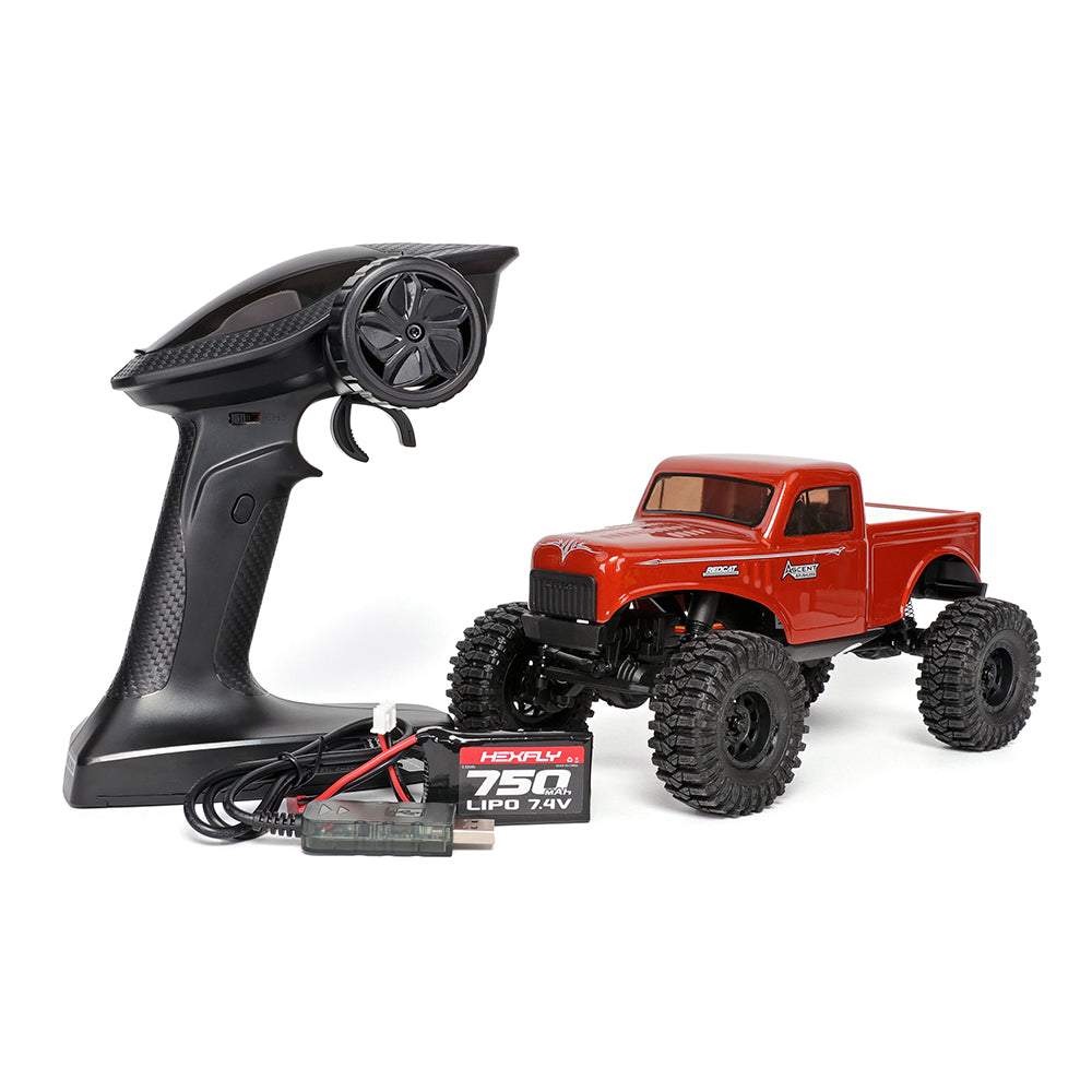 Redcat 1:18 EP Ascent Rock Crawler Brushless High Steer-Orange