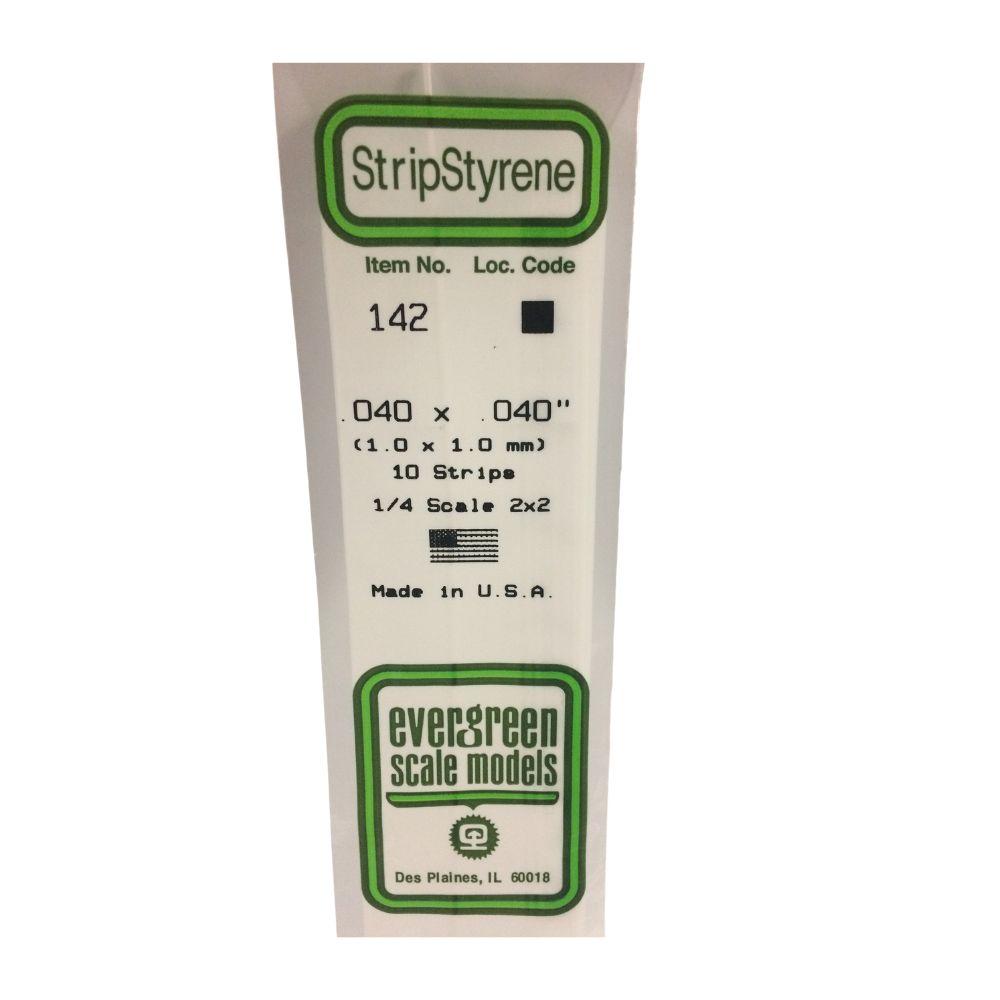 Evergreen Styrene Strips .040 X .040 In-10