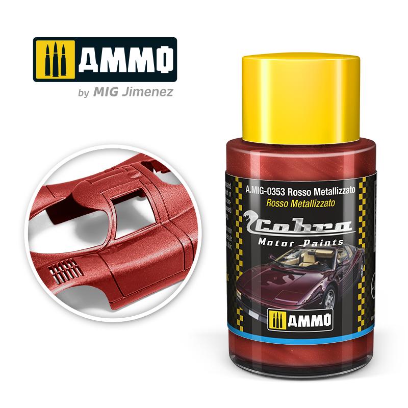 Ammo Cobra Motor Rosso Metallizzato 30ml