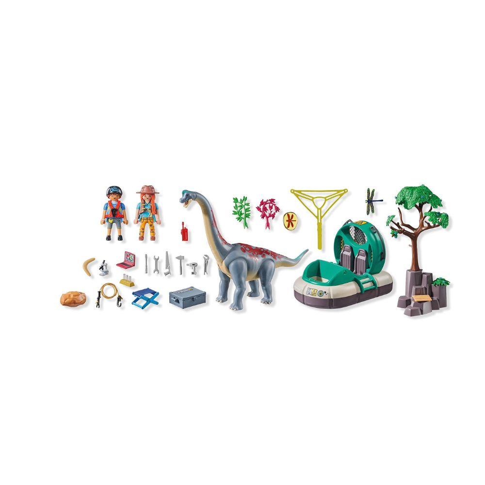 Playmobil - Brachiosaurus with Hovercraft