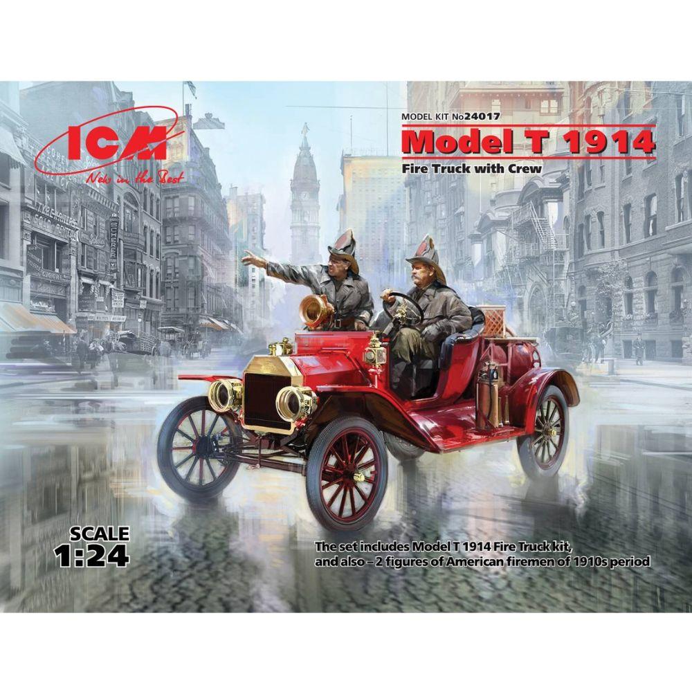 ICM 1:24 Model T 1914 Fire Truck W/ Crew