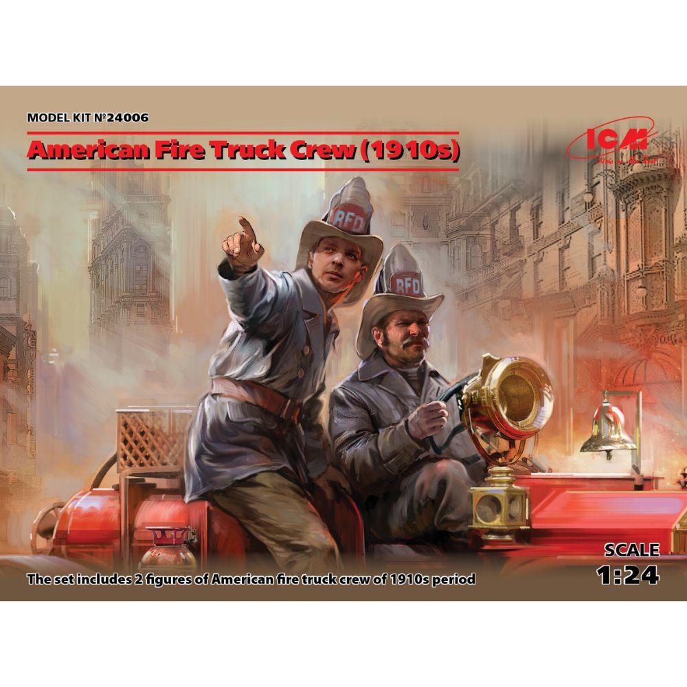 ICM 1:24 Usa Fire Truck Crew (1910S) (2)