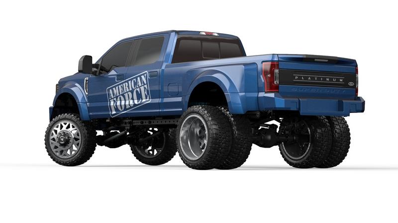 CEN 1:10 Ford F450 SD Custom Truck RTR Blue, Upgraded: Redcat T/X