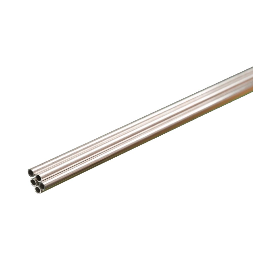 KS Metals Tube Round Al. 36X1/8 5 Pcs InOuter