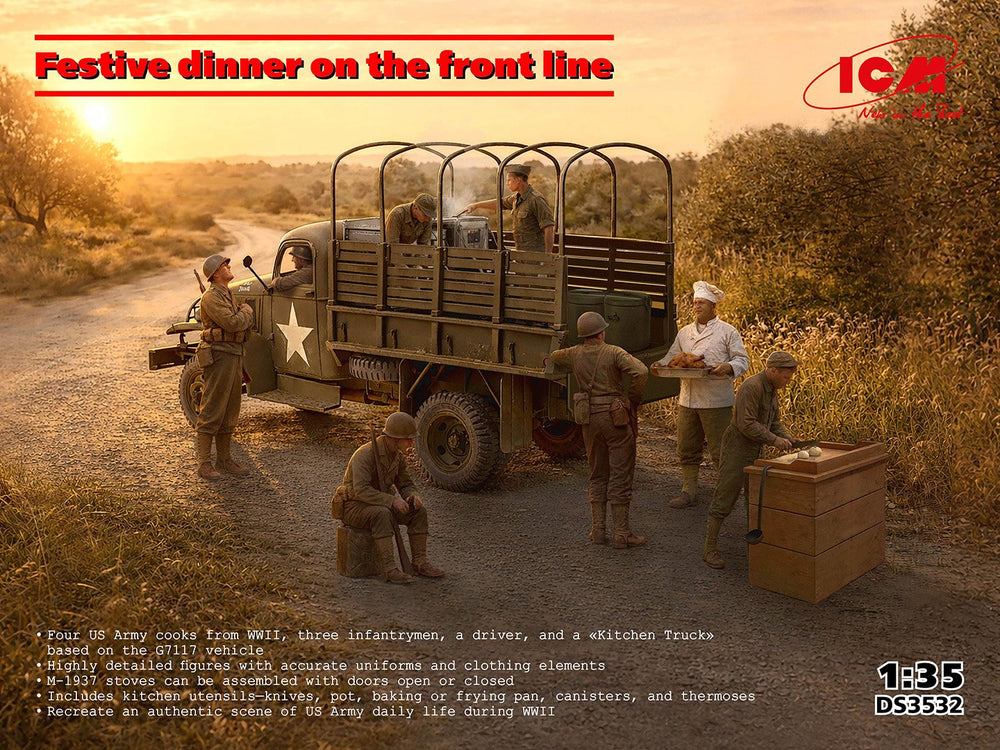 ICM 1:35 Festive dinner on the front line