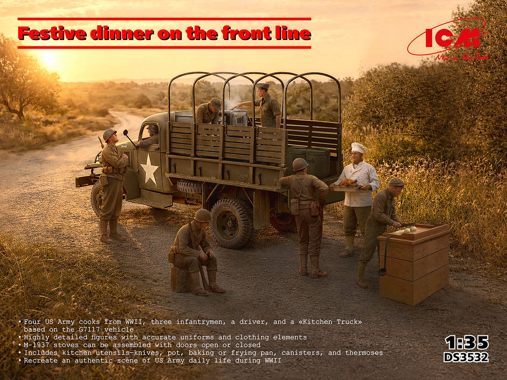 ICM 1:35 Festive dinner on the front line