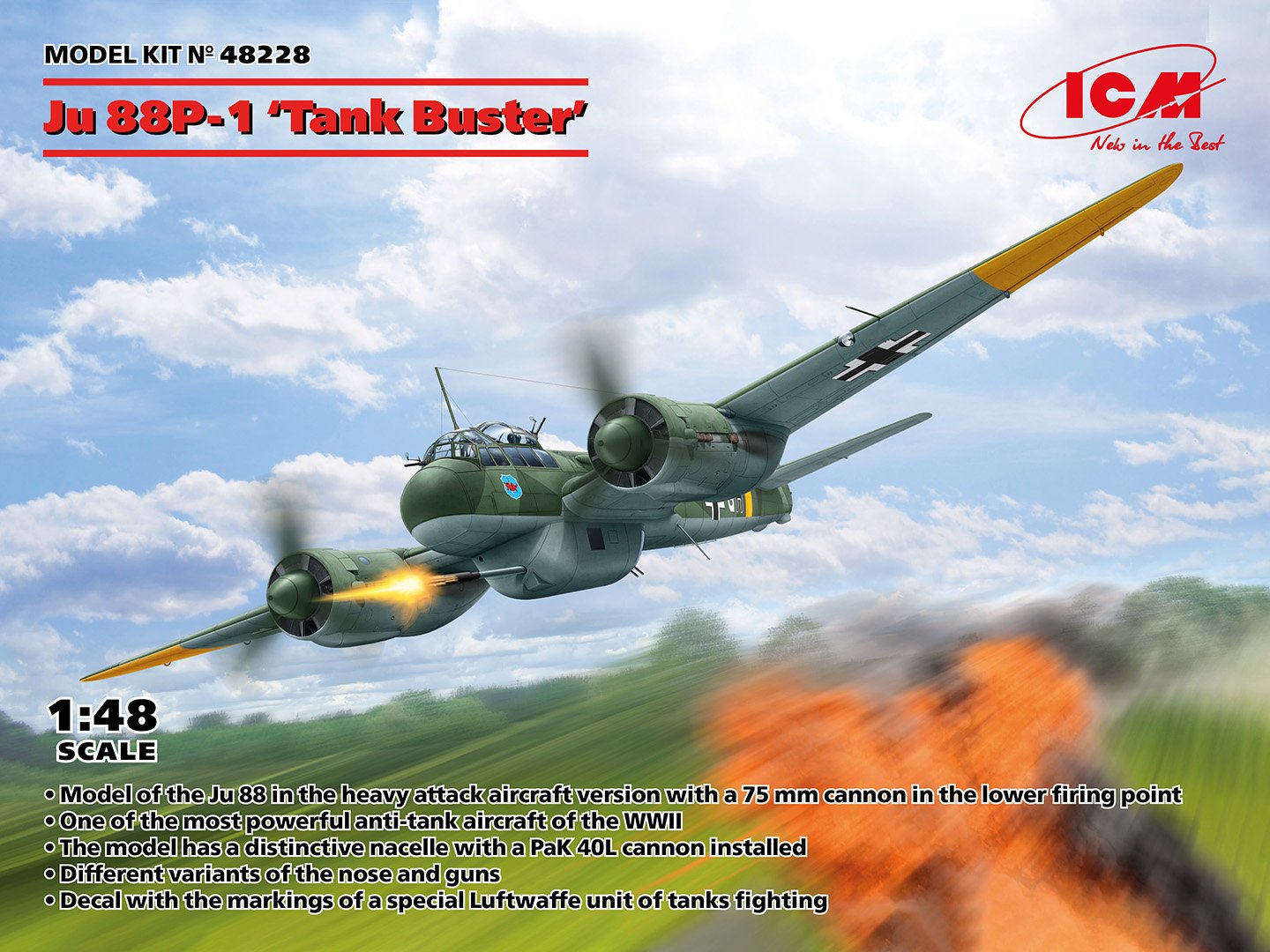 ICM 1:48 JU88P-1 Tank Buster