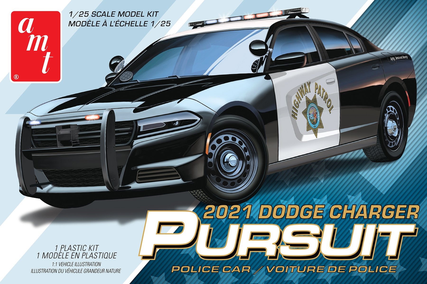 AMT 1:25 2021 Dodge Charger Police Pursuit