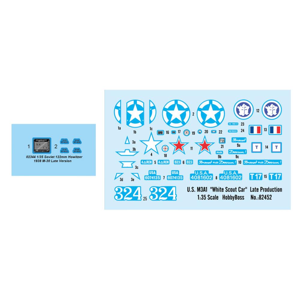 Hobbyboss 1:35 M3A1 Howitzer M-30 Late Version Tow 122mm