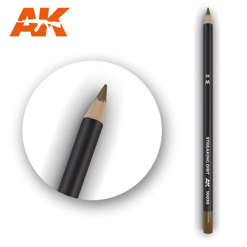 AK Interactive Watercolour Pencil Streaking Dirt
