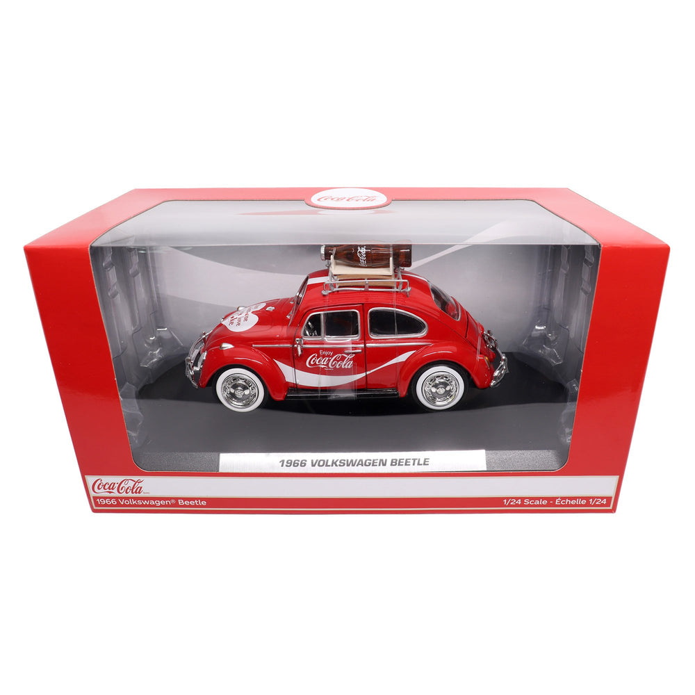 Motorcity Classic 1:24 1966 VW Beetle w/Bottle on Top Rack