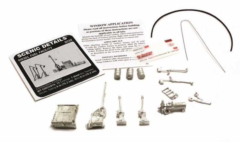 Woodland Scenics Diesel Fuel Facility ScDetls, HO Scale